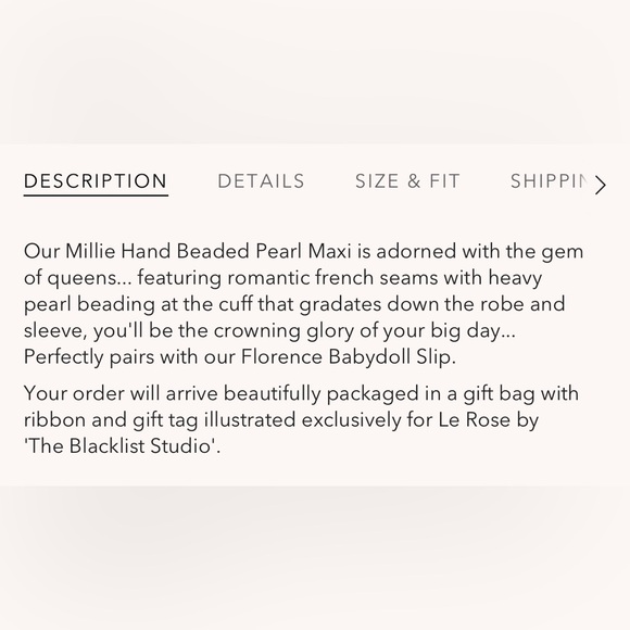 Millie Hand Beaded Pearl Mesh Maxi - Includes Slip - Le rose - Picture 9 of 11